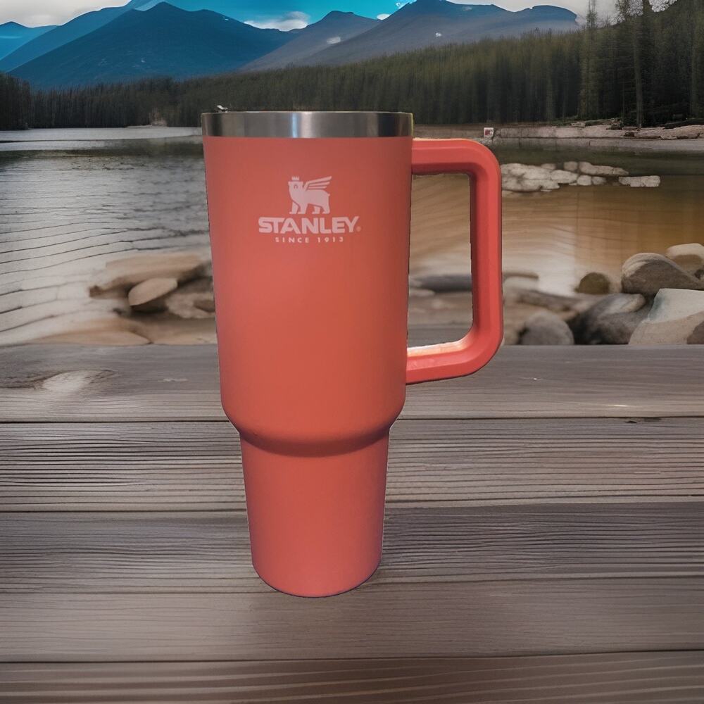 Stanley Adventure Quencher Tumbler Cup 40 oz GRAPEFRUIT! RARE! Gently used